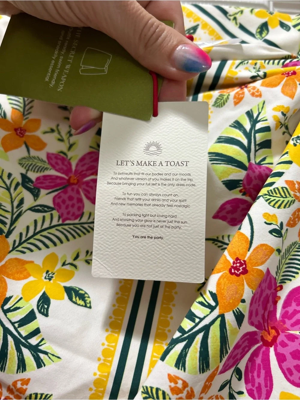 Tropical Royale Floral Swim Resort Coverup Skirt